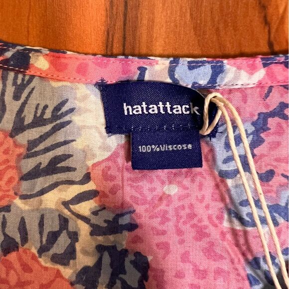 HAT Attack Cover up 🌺 pink floral 🌺 NWT 🌺 one size - Picture 4 of 7